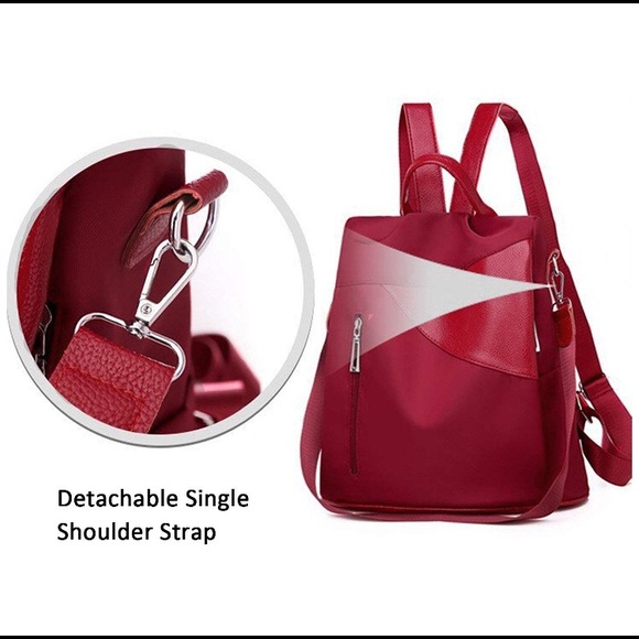 New Waterproof Italian Leather Backpack Purse - Picture 5 of 5